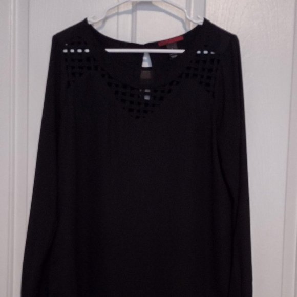 BKEred Semi sheer long sleeved women's top - Picture 6 of 10